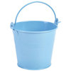 Genware Galvanised Steel Serving Bucket Blue 10cm