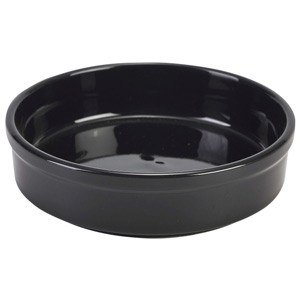 Royal Genware Round Dish Black 5inch / 13cm