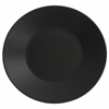 Midnight Wide Rim Plate Black 25cm