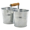 Genware Galvanised Steel Combi Serving Buckets 10cm