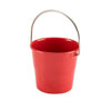 Genware Stainless Steel Miniature Bucket Red 4.5cm / 50ml