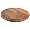 Tuscany Acacia Round Board with Groove 29.5cm