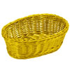 Ridal Polypropylene Oval Basket Yellow 23.5 x 16 x 8cm