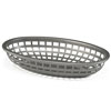 Classic Oval Food Basket Gunmetal 24x15x5cm