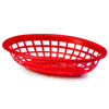 Side Order Oval Basket Red 20x14x5cm