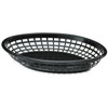 Jumbo Oval Food Basket Black 30x22x4.5cm