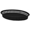 Texas Oval Platter Basket Black 32.5x24x4cm