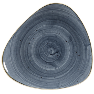 Churchill Stonecast Blueberry Triangular Plate 7inch / 19.2cm