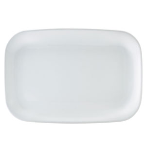 Royal Genware Rectangular Rounded Edge Plate 13.9inch / 35.3cm