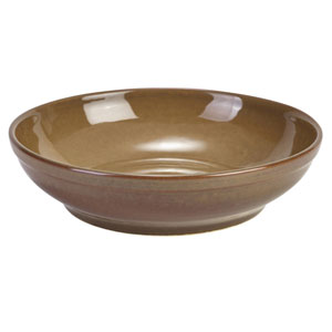 Terra Stoneware Rustic Brown Coupe Bowls 10.8" / 27.5cm