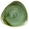 Churchill Stonecast Samphire Green Triangular Plate 9inch/ 22.9cm