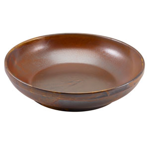 Terra Porcelain Coupe Bowls Rustic Copper 10.8" / 27.5cm