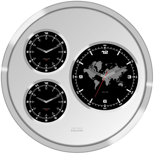 Big Tic World Time Wall Clock | Drinkstuff