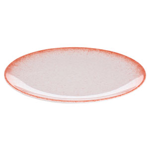 Ombr233 Flat Coupe Plates Coral 11 28cm Set Of 6