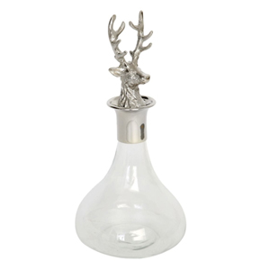 Decanter with Stag Head Stopper