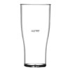 Elite Polycarbonate Nucleated Tulip Pint Glasses CE 20oz LCE At 10oz