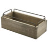 Industrial Wooden Condiment Crate 10inch / 25cm
