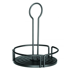 Versa Condiment Rack Black 16 x 25.5cm