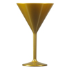 Elite Premium Polycarbonate Martini Glasses Gold 7oz / 200ml