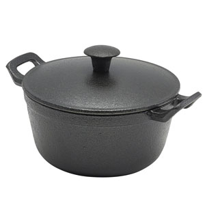 Cast Iron Casserole Dish with Lid 5.3inch / 13.5cm