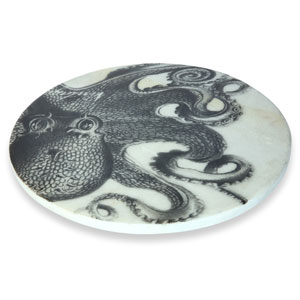 Octopus Marble Serving Platter