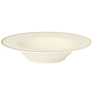 Academy Event Gold Band Deep Soup/Pasta Plate 10inch / 26cm