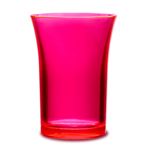 Econ Polystyrene Shot Glasses CE Neon Red 1.8oz / 50ml