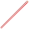 Chequered Paper Straws Red 8inch