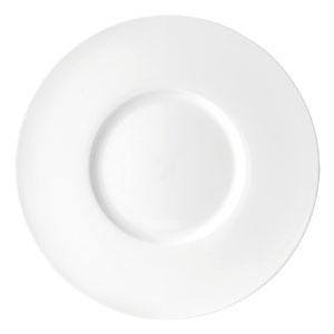 Utopia Anton Black Mira Wide Rim Salad Plate 9.25inch / 24cm