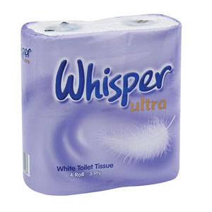 Whisper 3ply Luxury Toilet Roll