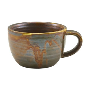Terra Porcelain Rustic Copper Coffee Cup 10oz / 285ml