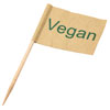 Vegan Food Flag Pick 9cm