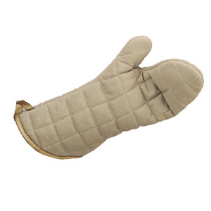 Flameguard Oven Mitt Tan 17inch CE Marked