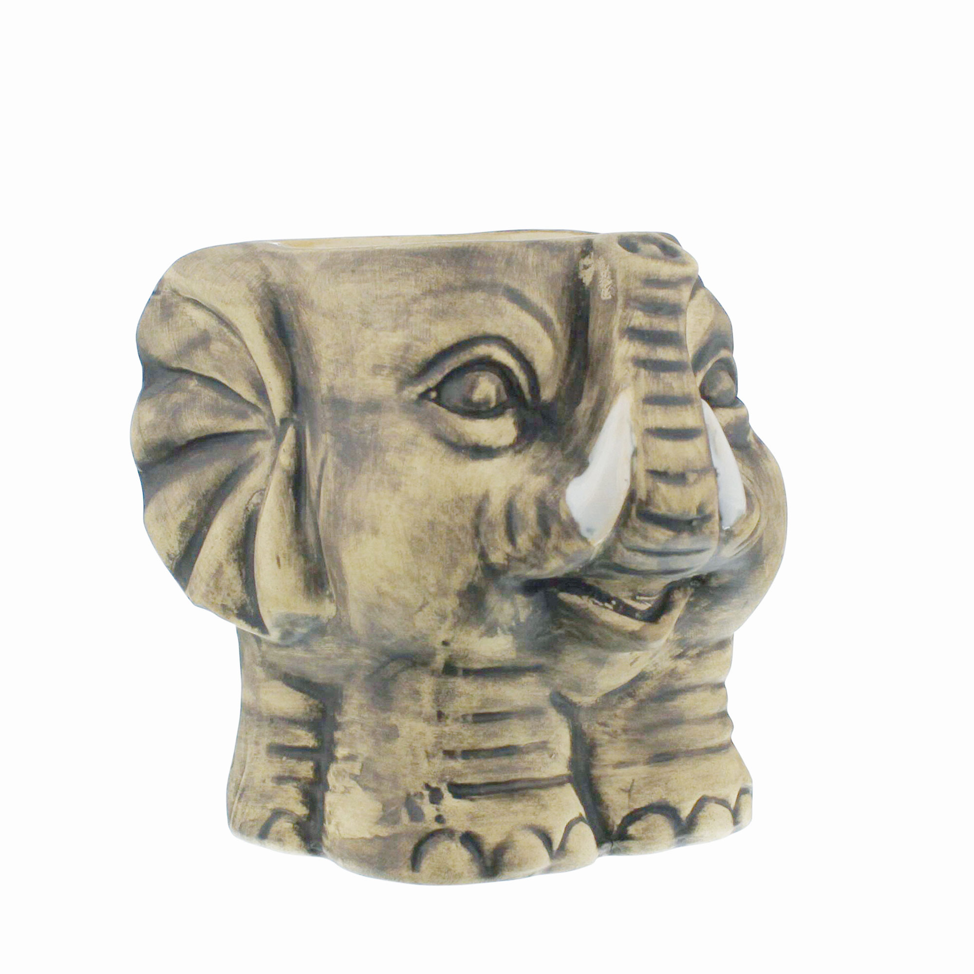 Details about   Tiki Mug  CUTEST ELEPHANT Unique Ceramic Gift Barware GRAY 15 Oz Cup 4 " Tall 