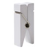 Wooden Clothespin Card Holders White