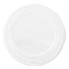 Compotable White CPLA Lids to Fit 89mm Paper Cups