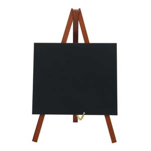Mini Mahogany Chalkboard Easel 24 x 11.5cm