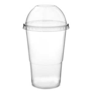 Disposable Smoothie Tumblers With Lids 16oz / 470ml
