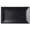 Noir Rectangular Black Plate 10 x 5.75inch / 25 x 14.5cm