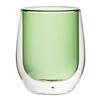 Double Wall Water Glass Green 9.7oz / 270ml