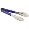 Genware Colour Coded Stainless Steel Tong 23cm Blue