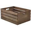 Wooden Crate Dark Rustic Finish 41 x 30 x 18cm