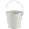 Stainless Steel White Serving Bucket 16cm