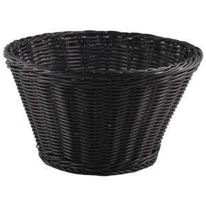 Polywicker Display Basket Black 26cm