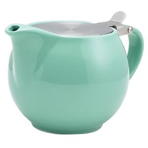 GenWare Porcelain Green Teapot with Stainless Steel Lid & Infuser 17.6oz / 500ml
