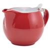GenWare Porcelain Red Teapot with Stainless Steel Lid & Infuser 17.6oz / 500ml