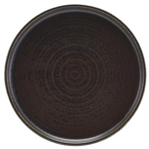 Terra Porcelain Black Low Presentation Plate 8.25inch / 21cm