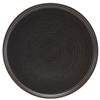 Terra Porcelain Black Low Presentation Plate 9.75inch / 25cm