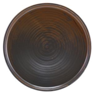 Terra Porcelain Rustic Copper Low Presentation Plate 8.25inch / 21cm