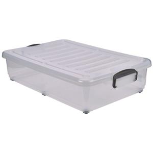Storage Box with Clip Handles on Wheels 40ltr
